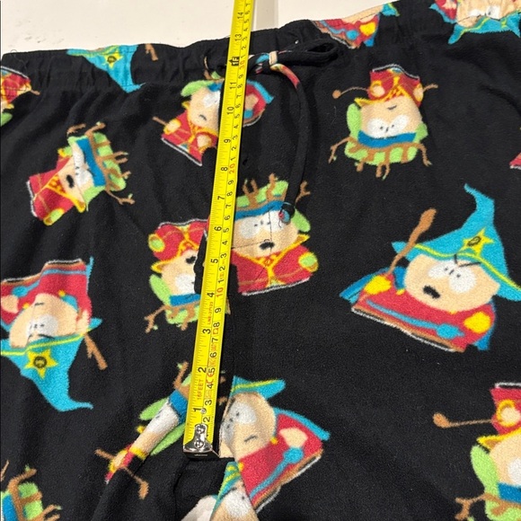 Southpark Men's Pajama Pants. Flannel. Black.  Size XL - Picture 9 of 11